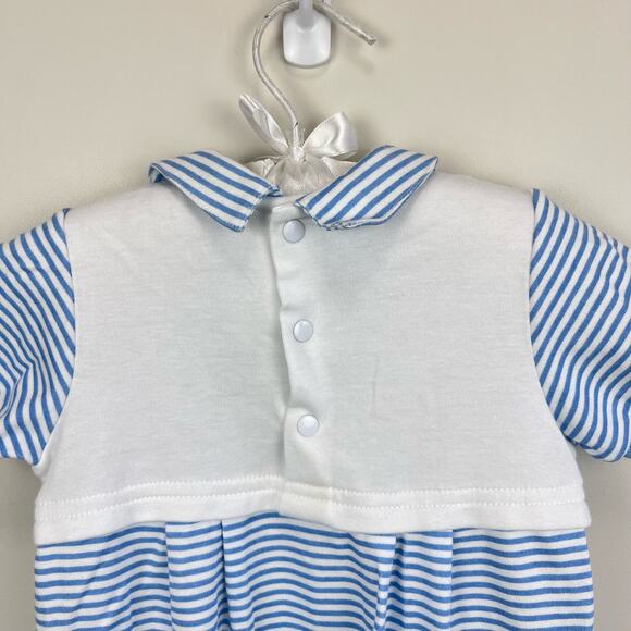 Vintage First Impressions Blue Stripe Sailor Outfit 6-9 Months - Picture 7 of 8